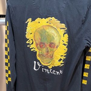 Limited Edition Vincent Van Gogh x Vans long-sleeve skull shirt